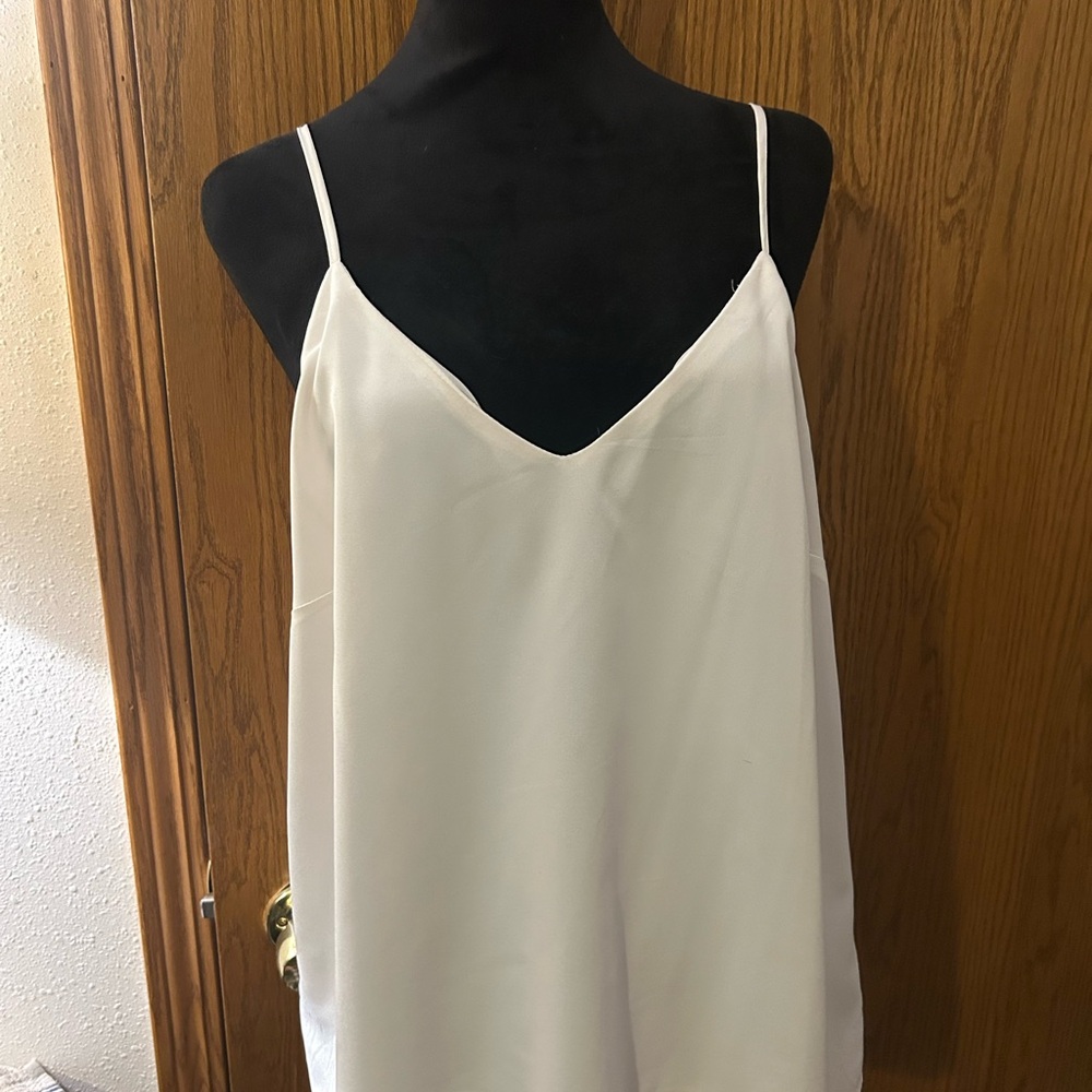 White Spaghetti Strap
